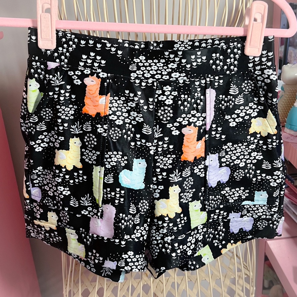 Sold🖤Black milk llamacorn shorts - Picture 1 of 3